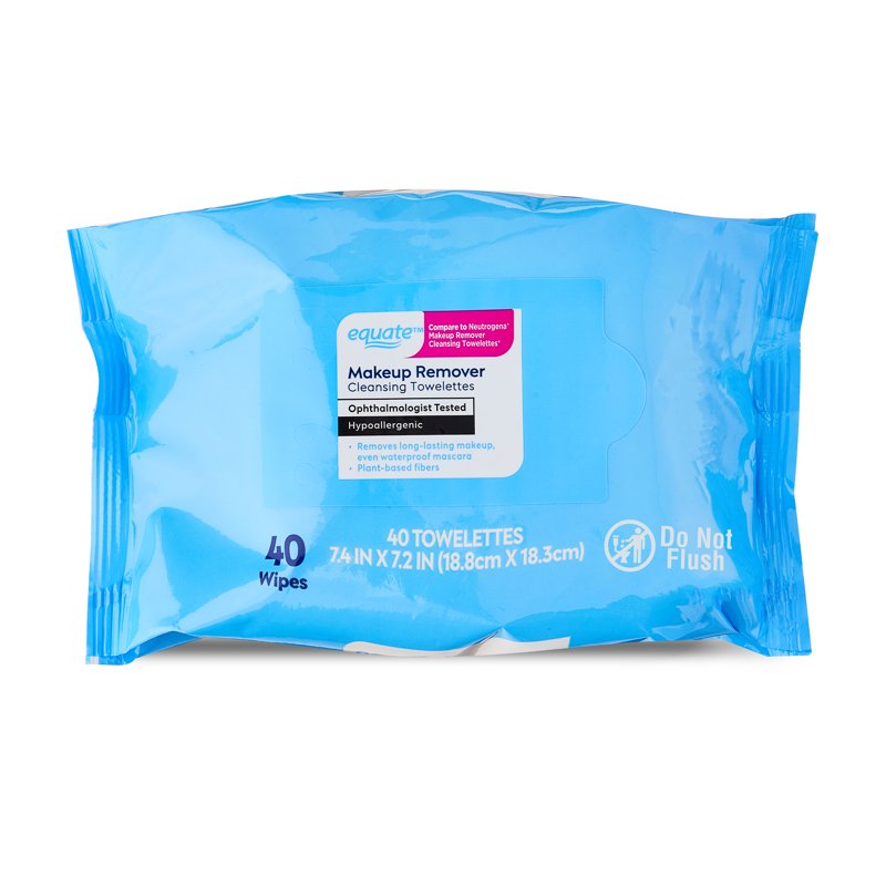 Makeup Remover Cleansing Towelettes with Micellar Technology, 40 Count