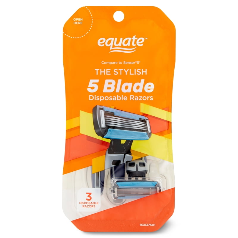 5-Blade Disposable Razors for Men