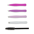 Metal Mini Tweezers Set - 5 Pieces for Precision Grooming