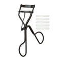 Metal Eyelash Curler with 5 Refill Pads - Black