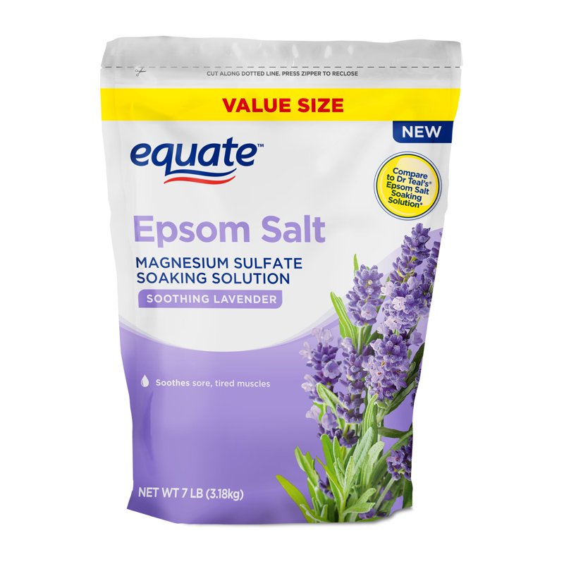 Epsom Salt Soaking Solution with Lavender - 7 lbs