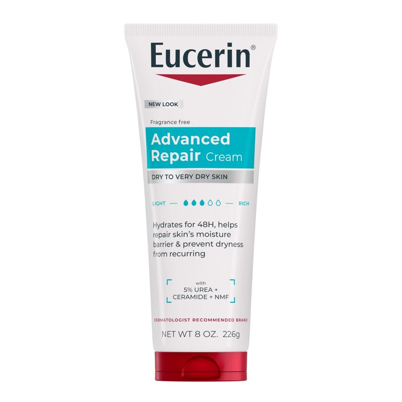 Advanced Repair Body Cream for Dry Skin - Fragrance Free, 8 oz Tube