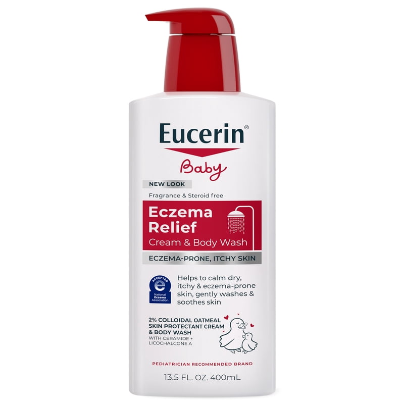 Baby Eczema Relief Cream Body Wash - Fragrance Free, 13.5 fl oz