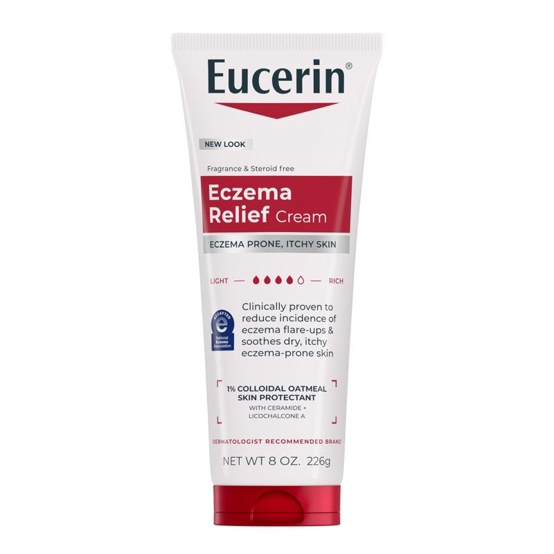 Eczema Relief Body Cream with Colloidal Oatmeal - 8 oz Fragrance-Free Tube