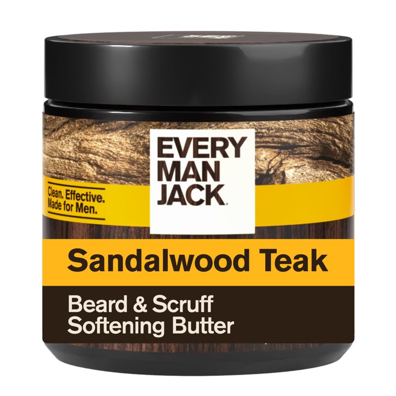 Beard Butter for Men - Sandalwood Teak Hydrating Softening 4 oz