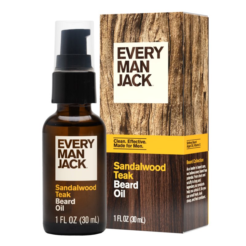 Beard Oil for Men - Sandalwood Teak Scent, 1 fl oz