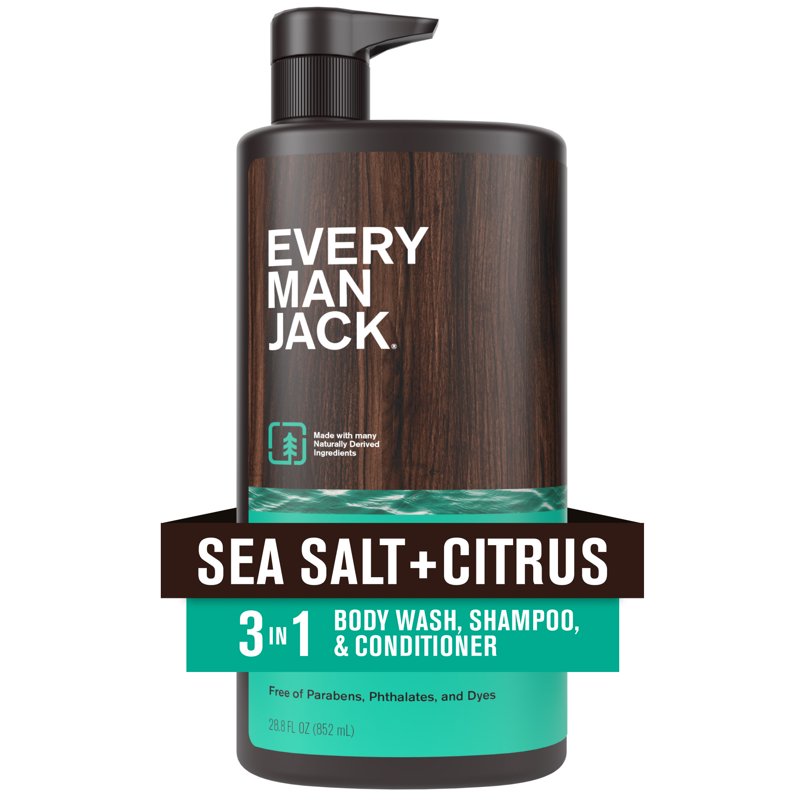 3-in-1 Hydrating Body Wash, Shampoo & Conditioner - Sea Salt & Citrus - 28.8 fl oz