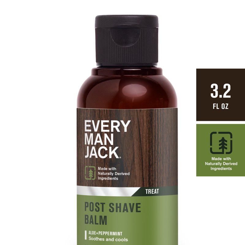 Cooling Post Shave Balm with Aloe Vera & Coconut Oil, 3.2oz