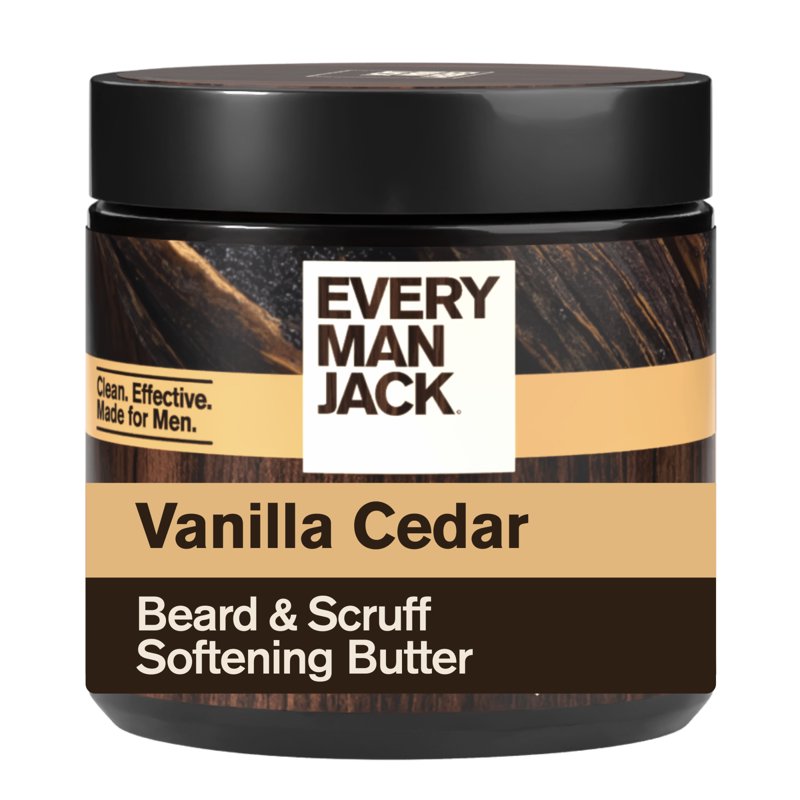 Beard Butter for Men - Softening & Hydrating with Shea & Coconut Oil - Vanilla & Cedar Scent - 4 oz