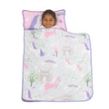 Kids Pink Unicorn Nap Mat with Pillow and Blanket - Toddler & Preschool