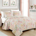 King 3-Piece Lightweight Microfiber Bedspread Set with Chic Print