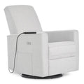 Deluxe Upholstered Glider Recliner with Massager & USB Port