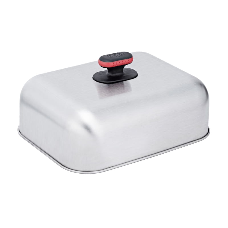 Stainless Steel Griddle Dome with Soft Grip Handle - 12"