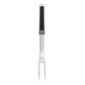 Stainless Steel Grilling Fork with Ergonomic Handle - Black & Gray