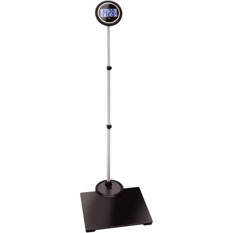 Digital Body Weight Scale with Extendable Display - Extra Wide, Black