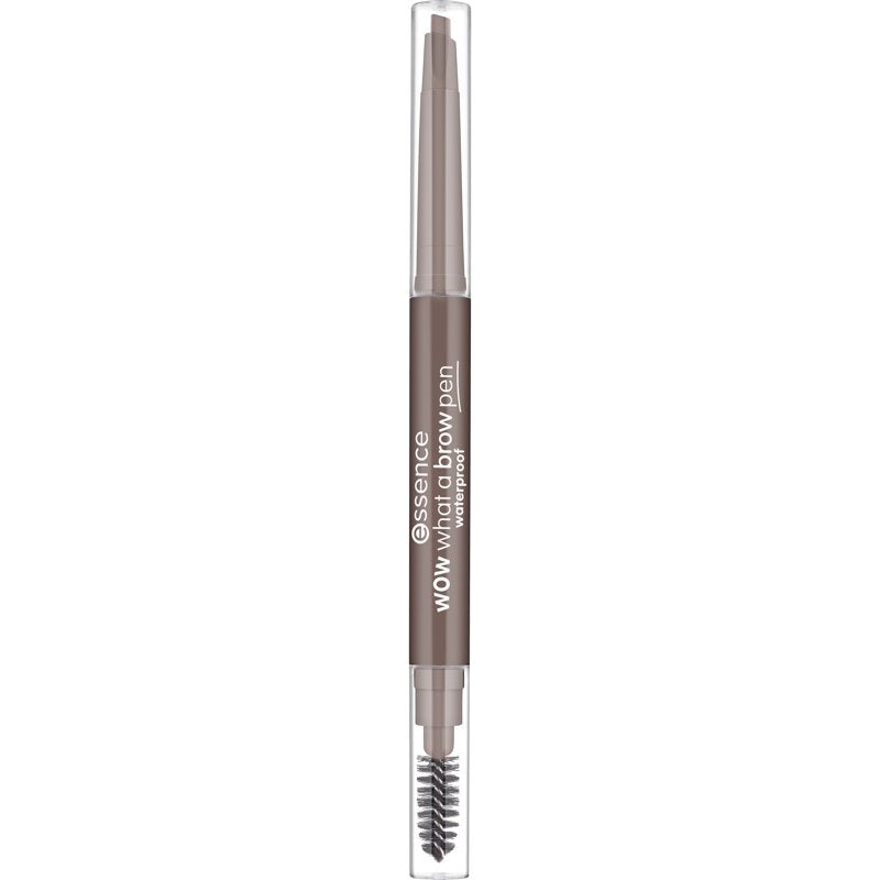 Waterproof Eyebrow Pen with Triangular Tip and Spoolie Brush