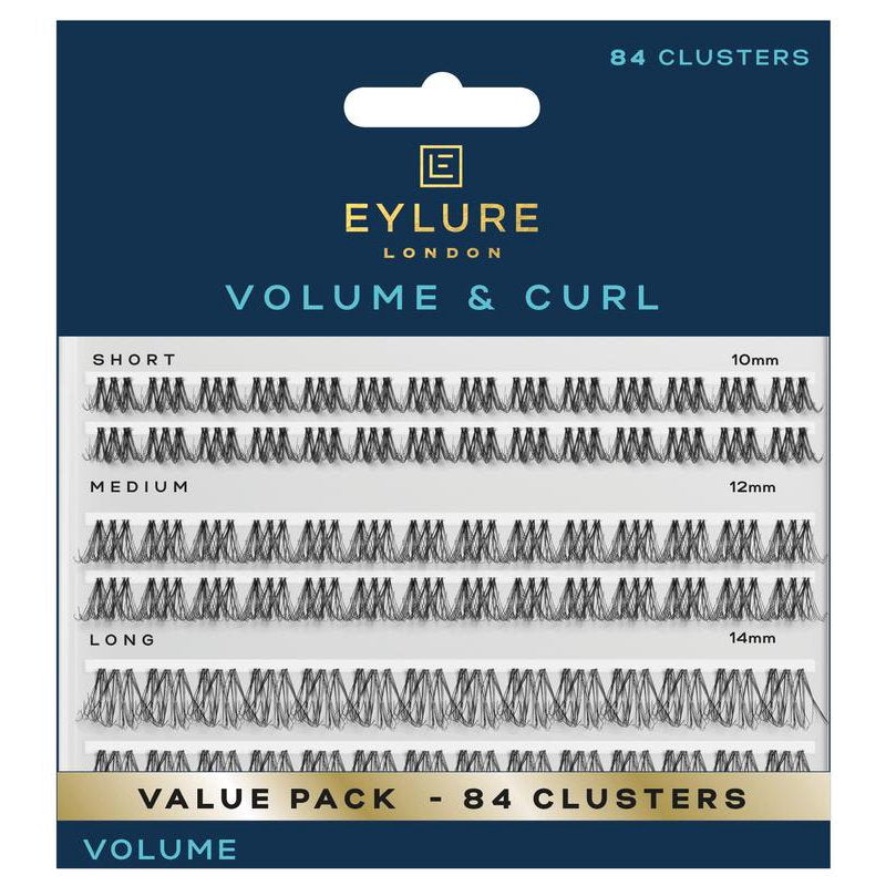 Volume & Curl Individual Lash Clusters - 84 Count Customizable Lashes