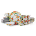32-Piece Garden Delight Porcelain Dinnerware Set - Service for 8