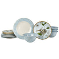 Toulouse 12-Piece Blue Dinnerware Set - Service for 4