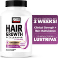 Hair Growth Vitamins with Lustriva, Biotin & Ashwagandha - 90 Capsules