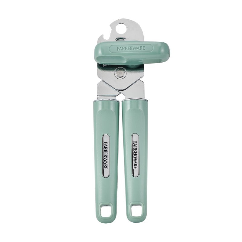 Professional Manual Can Opener with Built-in Bottle Opener - Sage Green