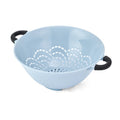 5-Quart Plastic Colander with Soft Grip Handles - Slate Blue