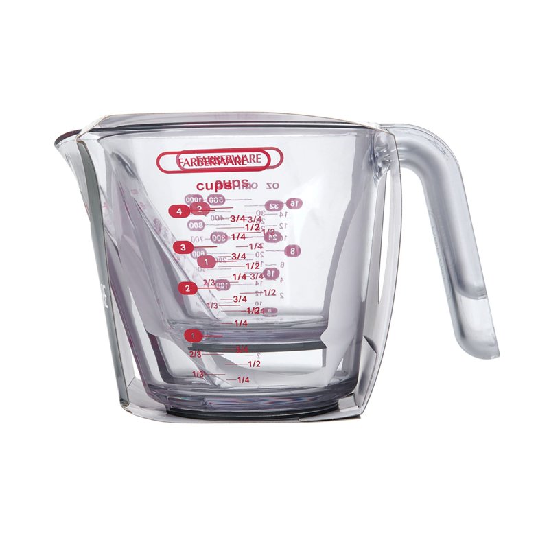Nesting Measuring Cups Set - 2 Cup & 4 Cup with Easy-Read Design - Crisp