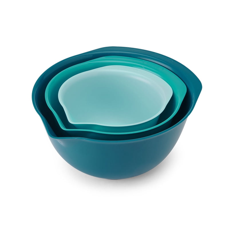 Mixing Bowl Set of 3 with Non-Slip Base - Green