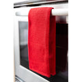 100% Cotton Waffle Kitchen Towels Set of 4 - Red, 28" x 18"