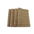 Cotton Placemat Set - Casual Classic Handwoven - Brown