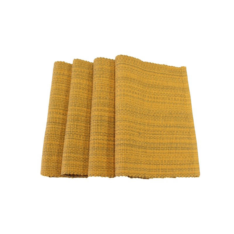 Casual Classic Cotton Placemats - Set of 4, Multiple Colors