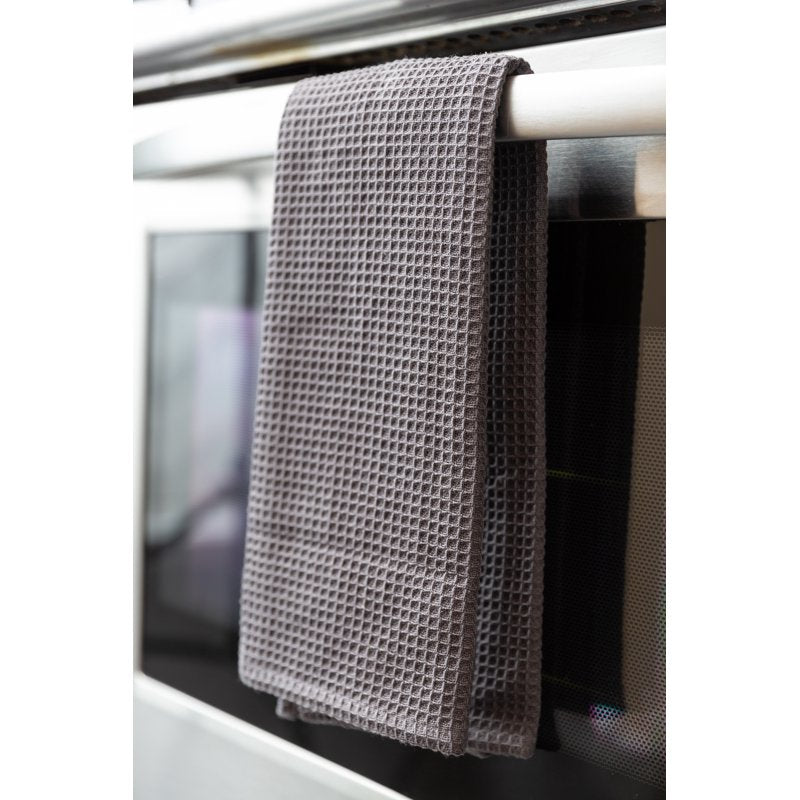 Country Check Apron - 100% Cotton with Front Pocket, Gray 36" x 32"