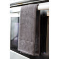 Country Check Apron - 100% Cotton with Front Pocket, Gray 36" x 32"