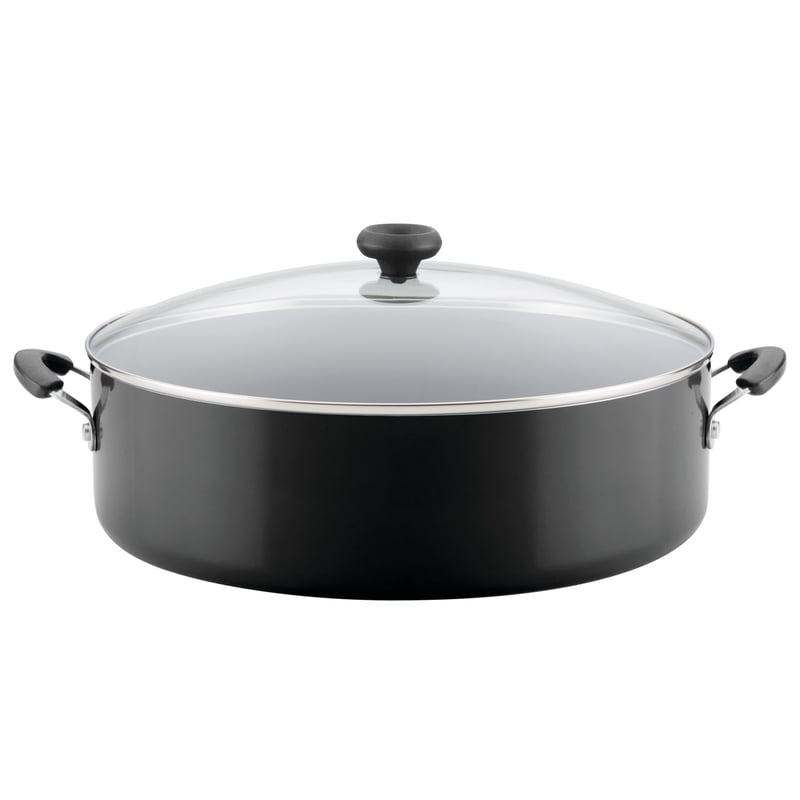 14-Inch Nonstick One-Pot Family Pan with Lid - Black