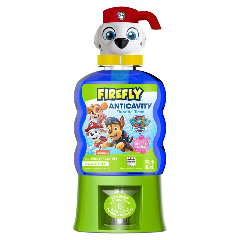 Kids Anti-Cavity Fluoride Rinse, Alcohol-Free Bubble Gum Mouthwash, 16 oz