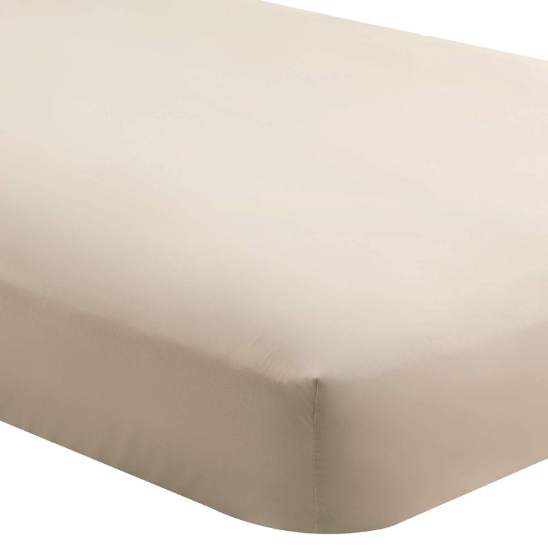 Split King Fitted Bed Sheet - Ultra-Soft Microfiber, Wrinkle Resistant, Deep Pocket - Sand 5 Pack