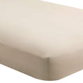 Split King Fitted Bed Sheet - Ultra-Soft Microfiber, Wrinkle Resistant, Deep Pocket - Sand 5 Pack