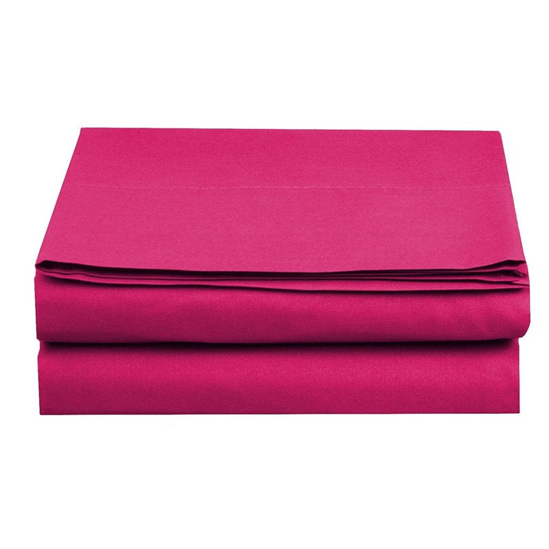 King Size Wrinkle-Free Fitted Sheet - Pink, 1500 Series, Hotel-Feel