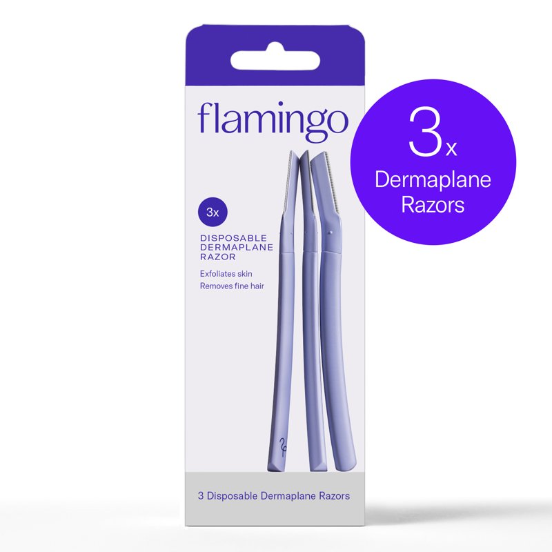 Disposable Dermaplane Facial Razors for Women - 3 Count