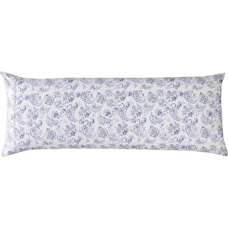 Elegant Comfort Paisley Indigo Microfiber Pillowcases Set of 2 - Hotel Quality, Wrinkle-Resistant, Soft & Durable