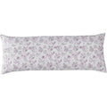Elegant Comfort Floral Pint Pillowcase - Purple Paisley Microfiber Hotel Quality, 21x54 Body Pillow Cover with Hidden Zipper - Variation of Paisley Purple