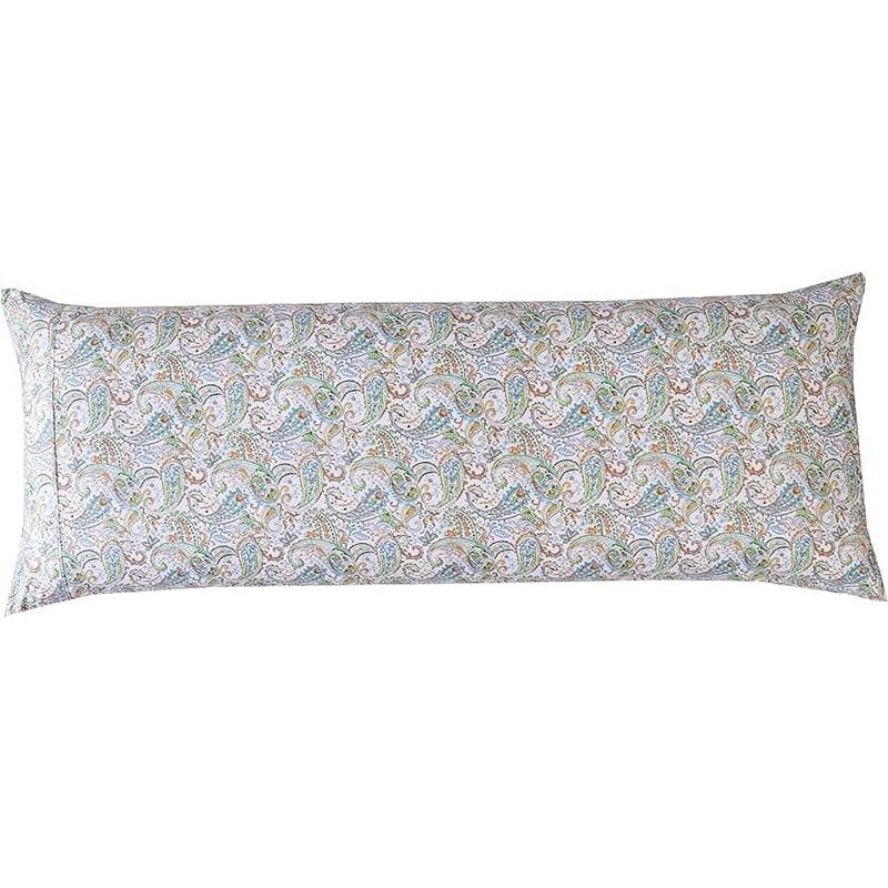 Elegant Comfort Paisley Teal Microfiber Pillowcases Set of 2 - Hotel Quality, Wrinkle-Resistant, Hidden Zipper Closure