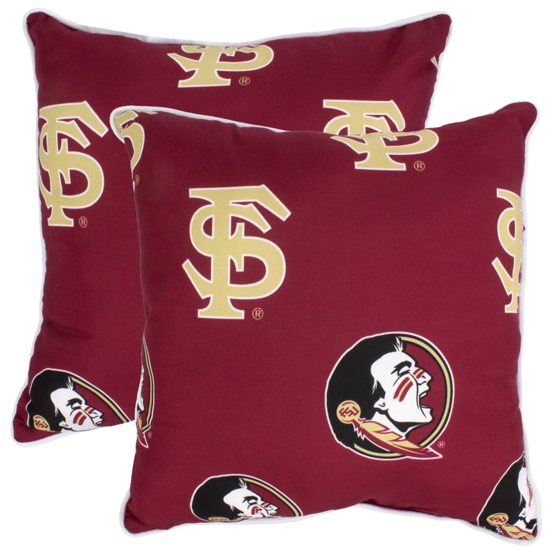 Florida State Seminoles 16x16 Decorative Pillow Set - Includes 2 Pillows - Fan Zone Home Decor
