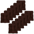 Fluffy Memory Foam Non-Slip Chair Cushion Pad - 12 Pack Chocolate