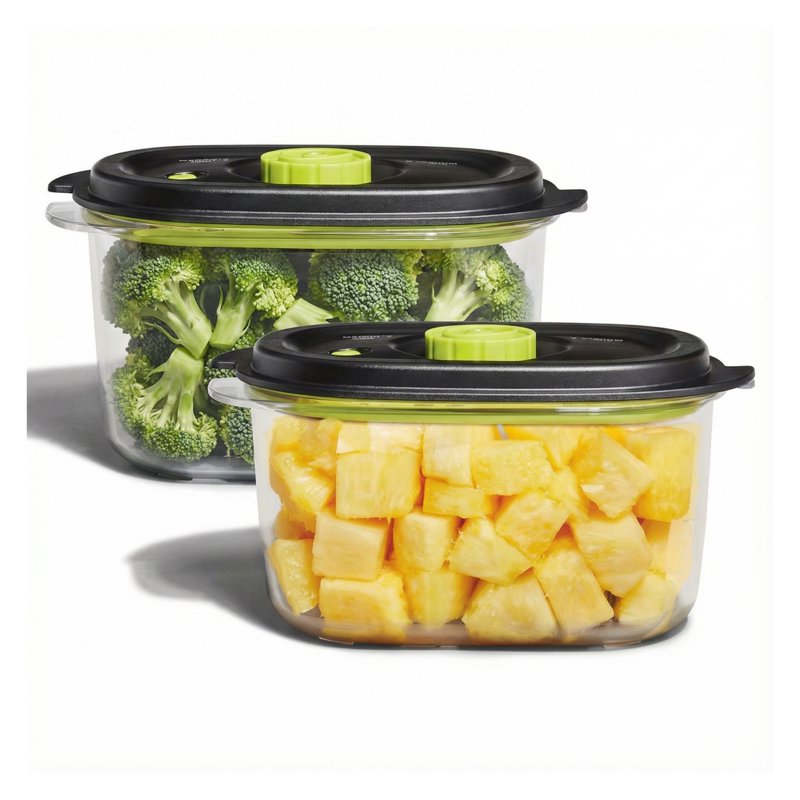 5-Cup Vacuum Seal Containers Set - BPA-Free Food Storage & Marinating