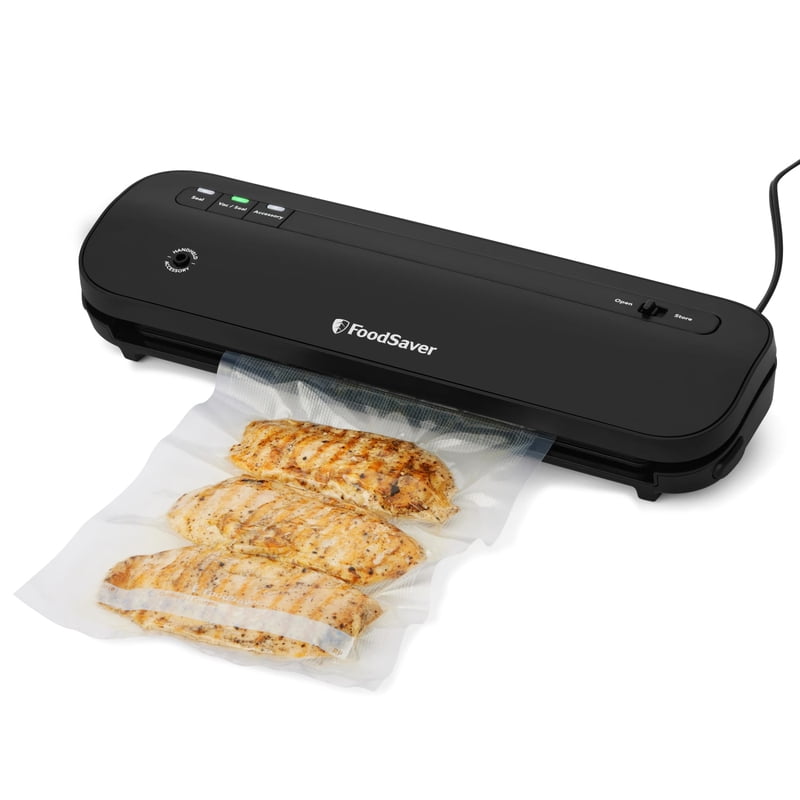 Vacuum Sealing System - Space Saving Food Sealer, Black