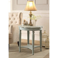Fordon End Table - Antiqued Green, Transitional Design