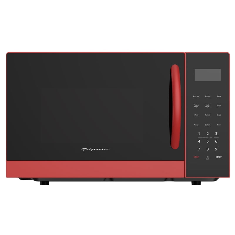 0.9 Cu. Ft. Countertop Microwave - 900 Watt, 10 Power Levels, Red