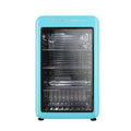 Retro Mini Fridge 3.3 Cu. ft. with Glass Door - Blue