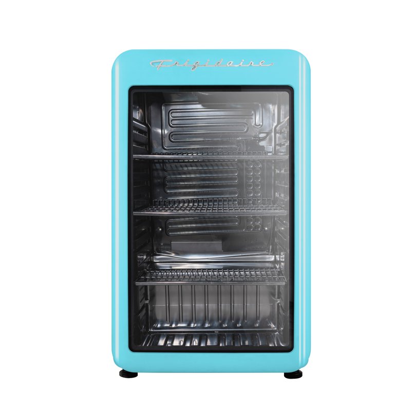 Retro Mini Fridge 3.3 Cu. ft. with Glass Door - Blue